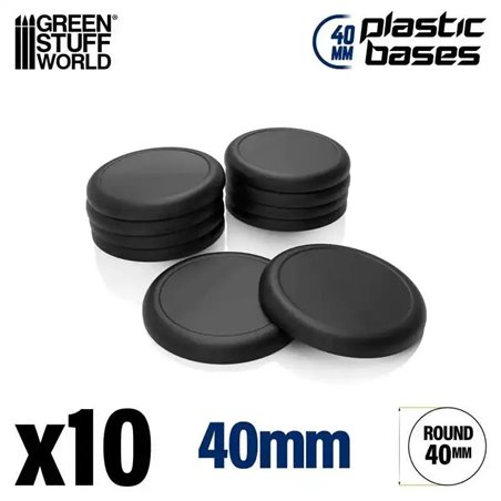 RSL Gaming AB | Plastic Bases - Round Lip 40mm 
