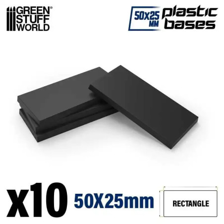 RSL Gaming AB | Plastic Bases - Rectangular 25x50 (10)