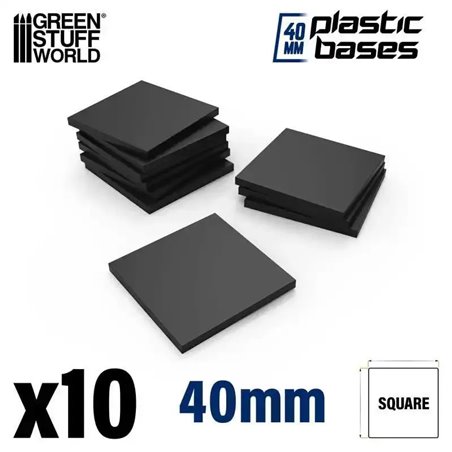RSL Gaming AB | Plastic Bases - Square 40mm (10)