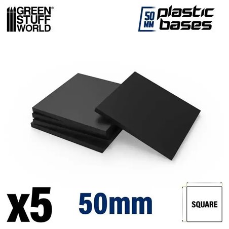 RSL Gaming AB | Plastic Bases - Square 50mm (5)