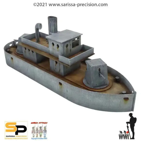 28mm World War: WWI Fly Class River Boat