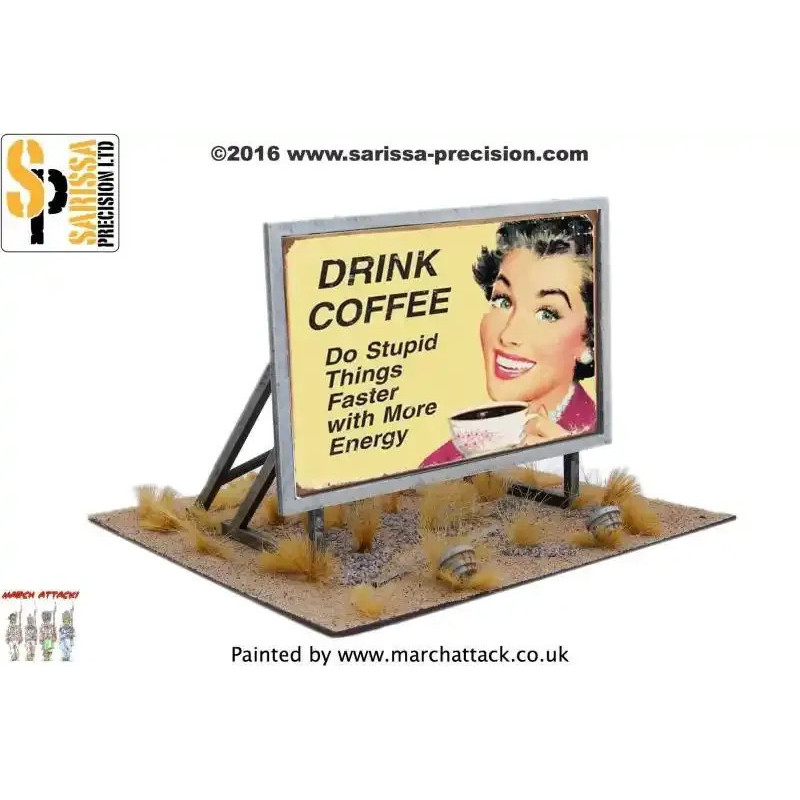 28mm Retro Americana : Roadside Billboard