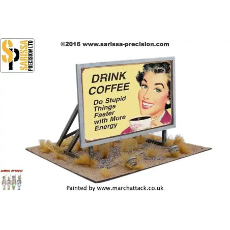 28mm Retro Americana : Roadside Billboard