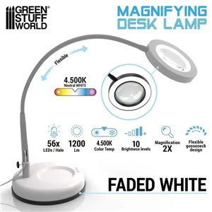 RSL Gaming AB | Magnifying desk lamp - Faded White