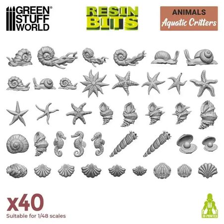 RSL Gaming AB | 3D printed set - Aquatic Critters 1:48-1:35