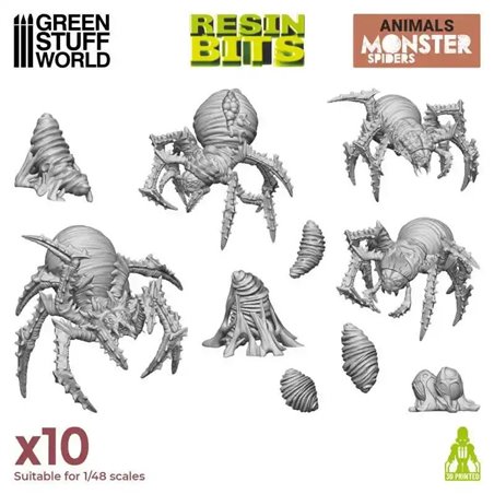 RSL Gaming AB | 3D printed set - Monster Spiders