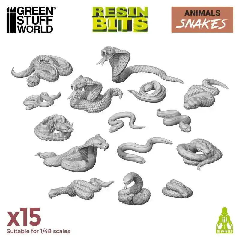 RSL Gaming AB | 3D printed set - Snakes 1:48-1:35