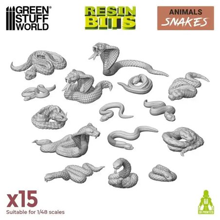 RSL Gaming AB | 3D printed set - Snakes 1:48-1:35