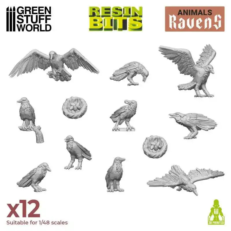RSL Gaming AB | 3D printed set - Ravens 1:48-1:35