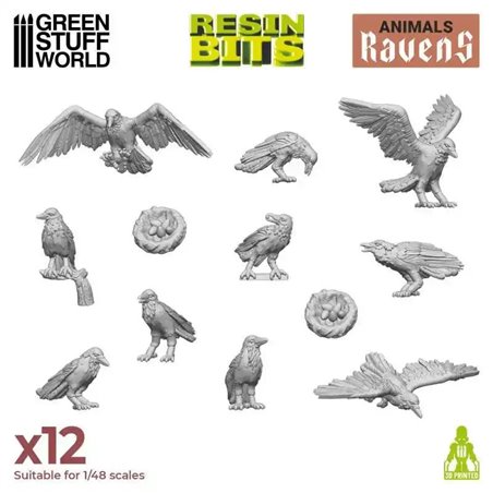 RSL Gaming AB | 3D printed set - Ravens 1:48-1:35