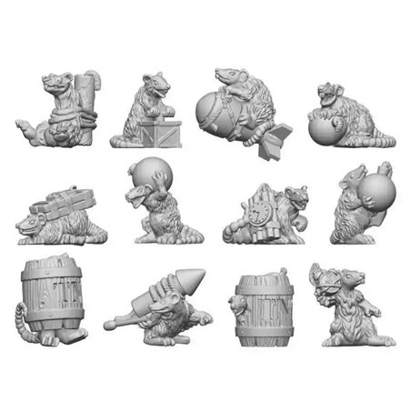 RSL Gaming AB | 3D printed set - Bomb Rats 1:48-1:35