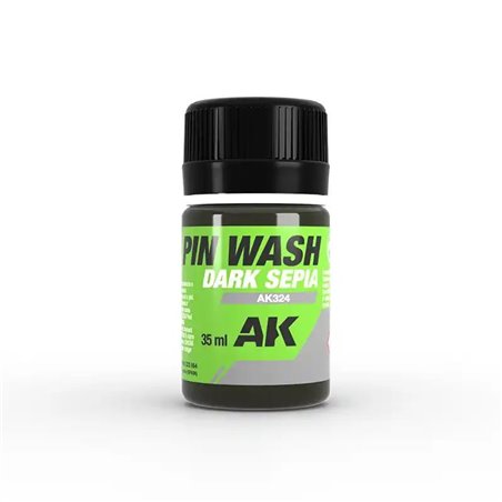 Dark Sepia Pin Wash