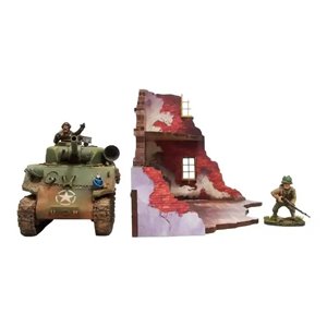 RSL Gaming AB | WW2 Normandy Ruined Large House 1 PREPAINTED - 28mm