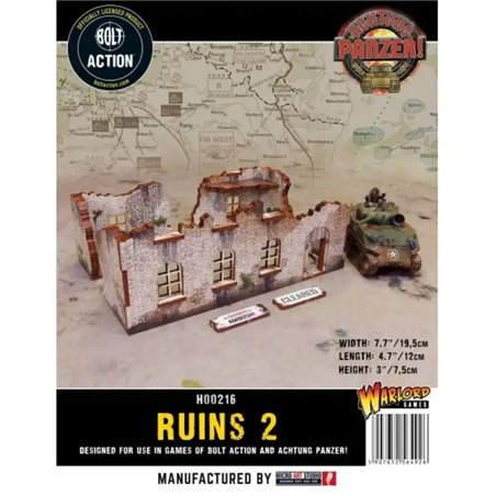 RSL Gaming AB | WW2 Achtung Panzer Normandy Ruin 2 - 28mm