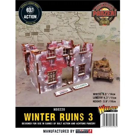 RSL Gaming AB | WW2 Achtung Panzer Normandy Winter Ruin 3 - 28mm