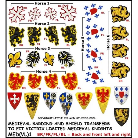 RSL Gaming AB | Medieval Barding and Shield Transfers 1