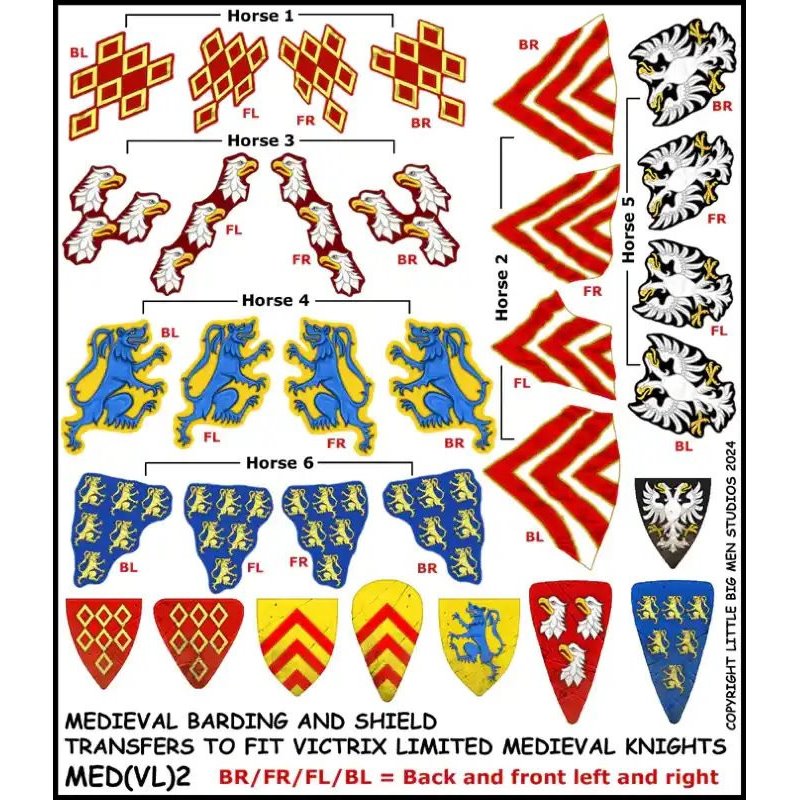 RSL Gaming AB | Medieval Barding and Shield Transfers 2
