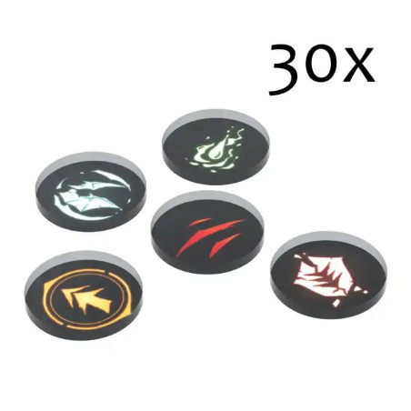 RSL Gaming AB | Northern Wind : Acrylic Tokens