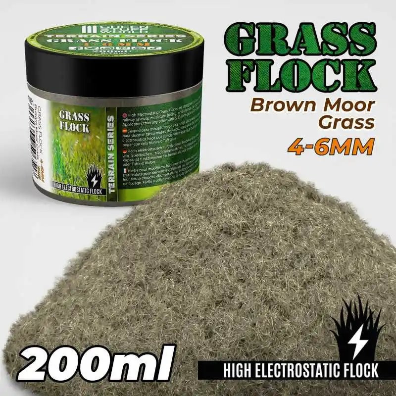 RSL Gaming AB | Static Grass Flock 4-6mm - BROWN MOOR - 200 ml
