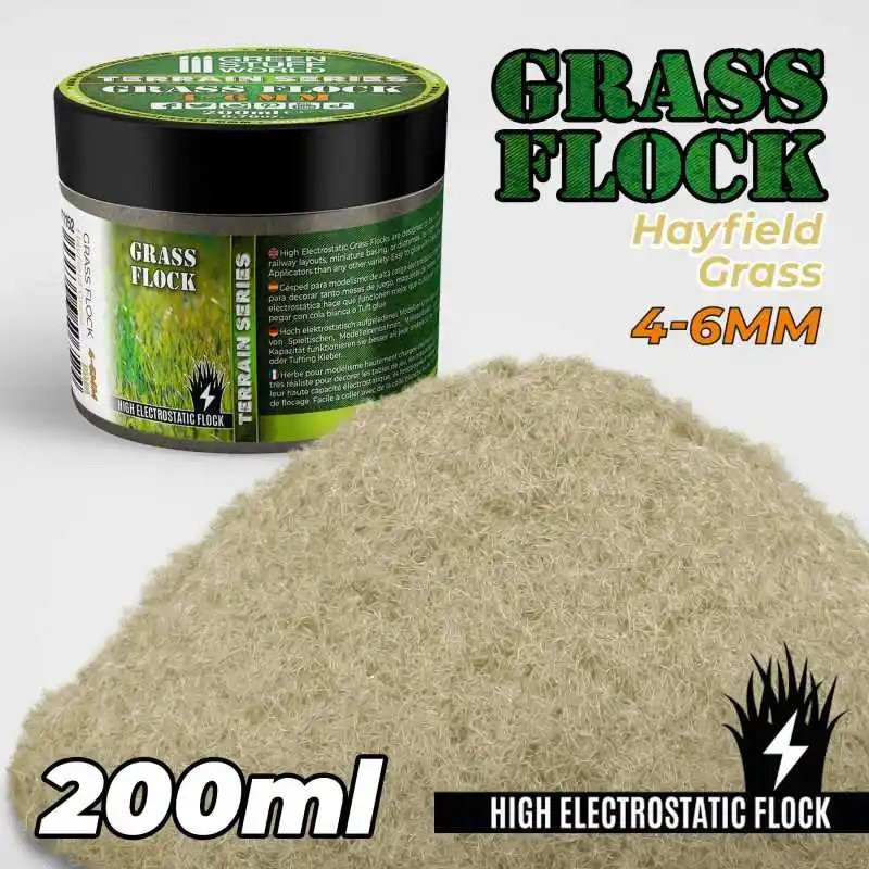RSL Gaming AB | Static Grass Flock 4-6mm - HAYFIELD GRASS - 200 ml