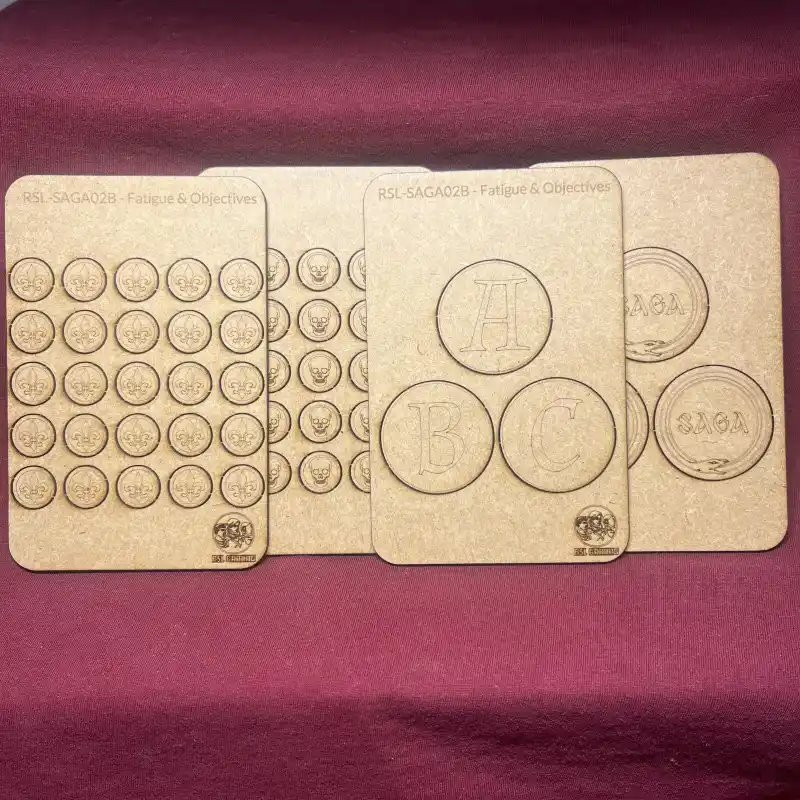 RSL Gaming AB | SAGA Fatigue Tokens & Objective Markers B