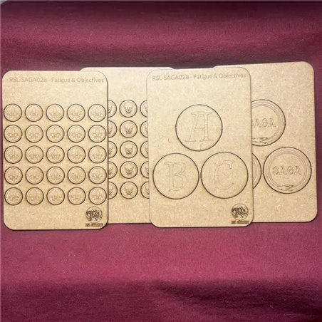 RSL Gaming AB | SAGA Fatigue Tokens & Objective Markers B