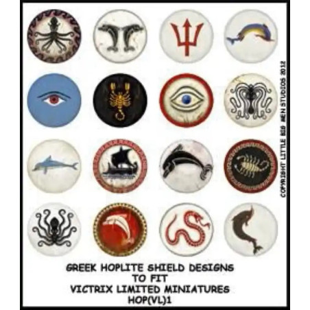 RSL Gaming AB | Greek Hoplite Shield Designs 1