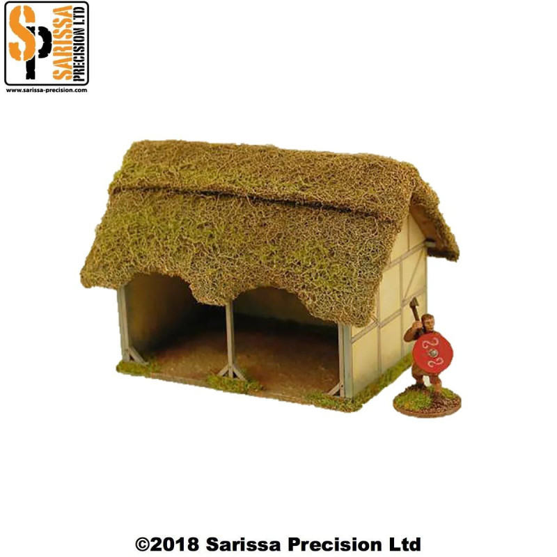 28mm Dark Ages : Cart Barn/Forge/Stable