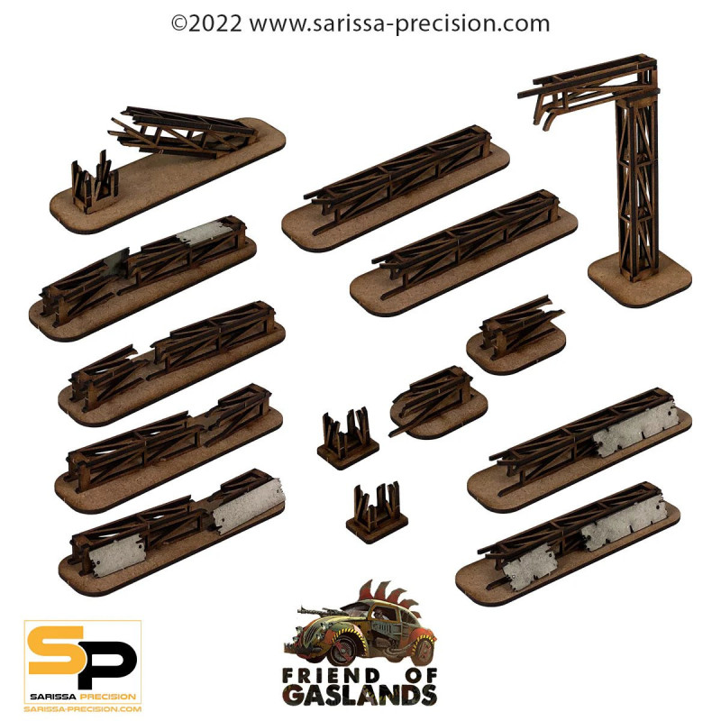 Gaslands : Girders & Obstacles Set