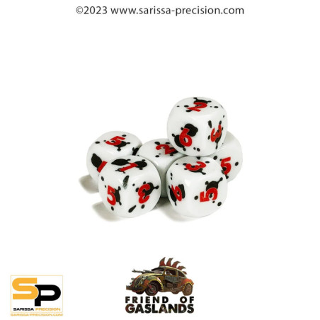 Gaslands Refuelled Oil Slick Dice x6